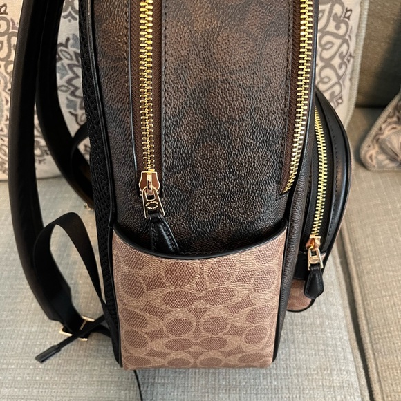 NWOT Coach Signature Brown and Tan Backpack - Picture 7 of 9